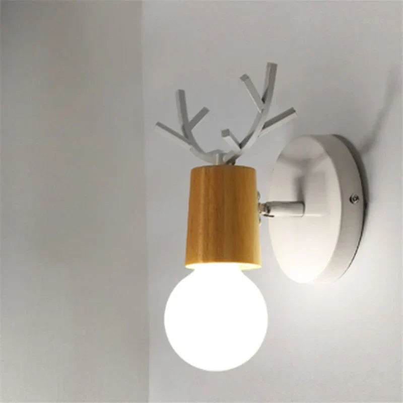 Antler wall lamp