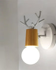 Antler wall lamp