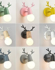 Antler wall lamp