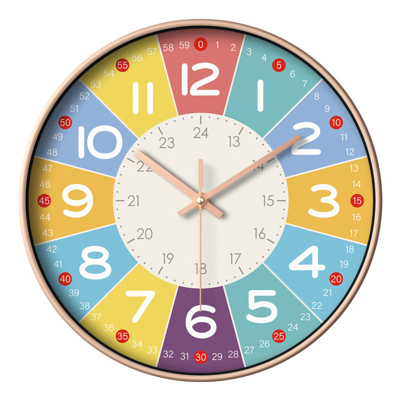 Silent Wall Clock for Children&#39;s Rooms