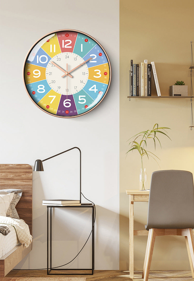 Silent Wall Clock for Children&#39;s Rooms