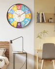 Silent Wall Clock for Children's Rooms