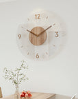 Nordic Stylish Solid Wood Wall Clock