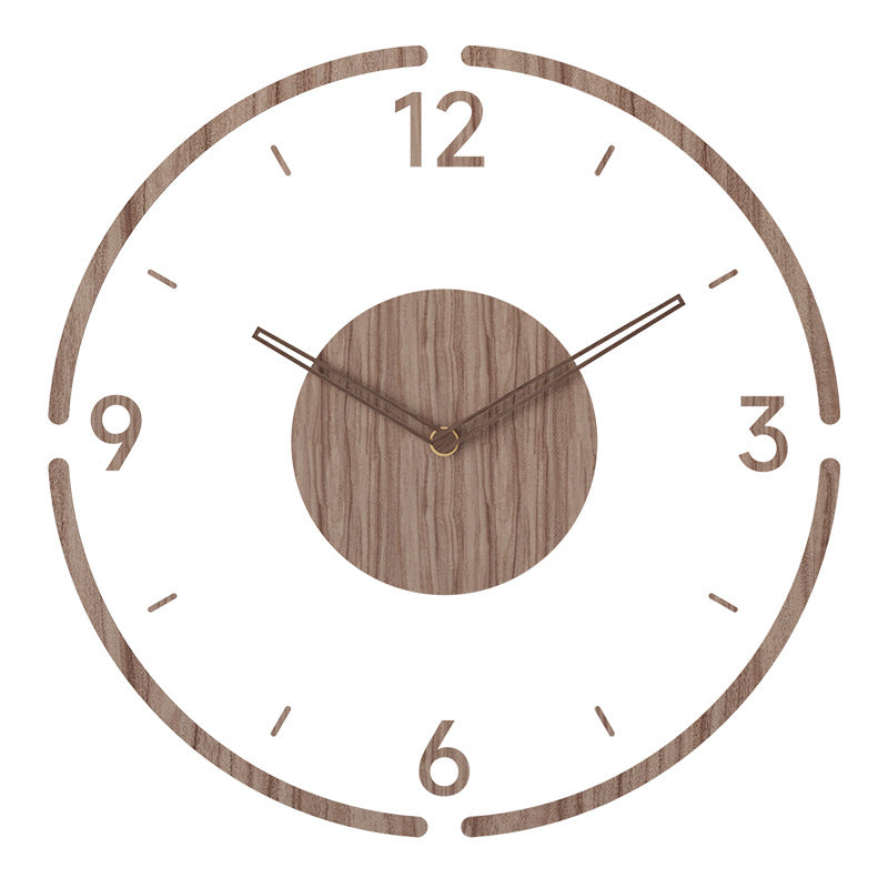 Nordic Stylish Solid Wood Wall Clock