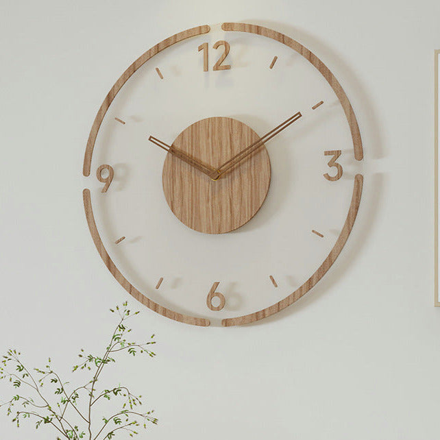 Nordic Stylish Solid Wood Wall Clock