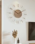 Nordic Stylish Solid Wood Wall Clock