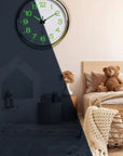 Classic wall clock with LED lighting