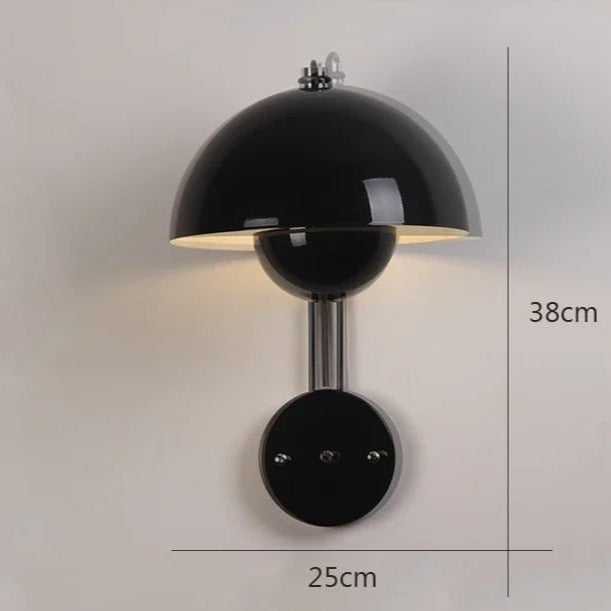 Mushroom wall lamp