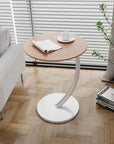 Reinforced Round Side Table - Compact Bedside Table for Living Room and Bedroom, Lightweight Design, Modern Aesthetic 10