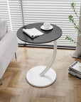 Reinforced Round Side Table - Compact Bedside Table for Living Room and Bedroom, Lightweight Design, Modern Aesthetic 13