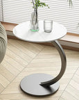 Reinforced Round Side Table - Compact Bedside Table for Living Room and Bedroom, Lightweight Design, Modern Aesthetic 3