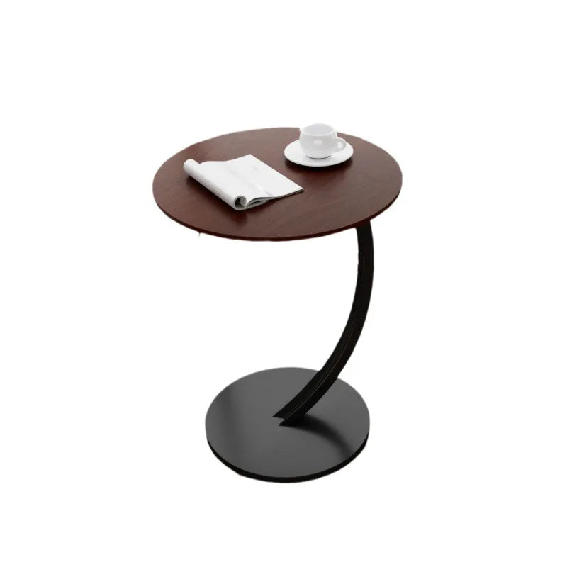 Reinforced Round Side Table - Compact Bedside Table for Living Room and Bedroom, Lightweight Design, Modern Aesthetic 6