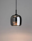 Nordic black glass pendant light