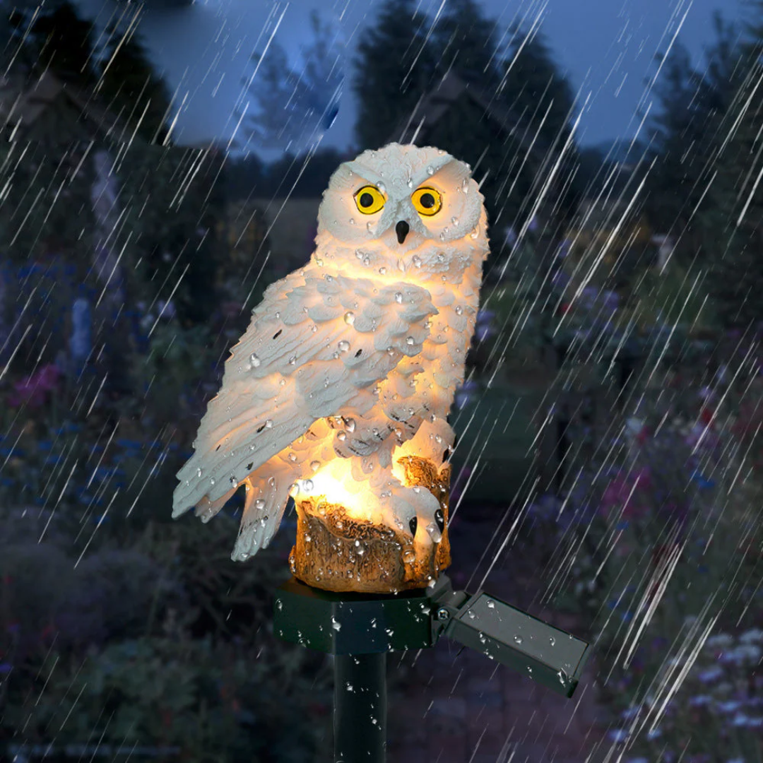 Solar Owl Outdoor Lamp – Charming Solar Garden Light with Automatic Lighting, Weatherproof, Energy-Efficient LED 2