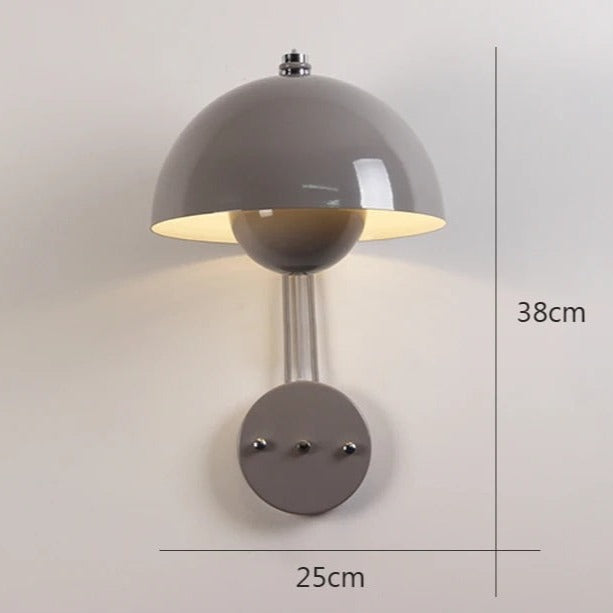 Mushroom wall lamp