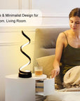 Spiral-shaped Dimmable LED Table Lamp