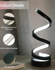 Spiral-shaped Dimmable LED Table Lamp