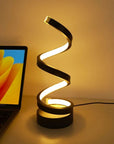 Spiral-shaped Dimmable LED Table Lamp