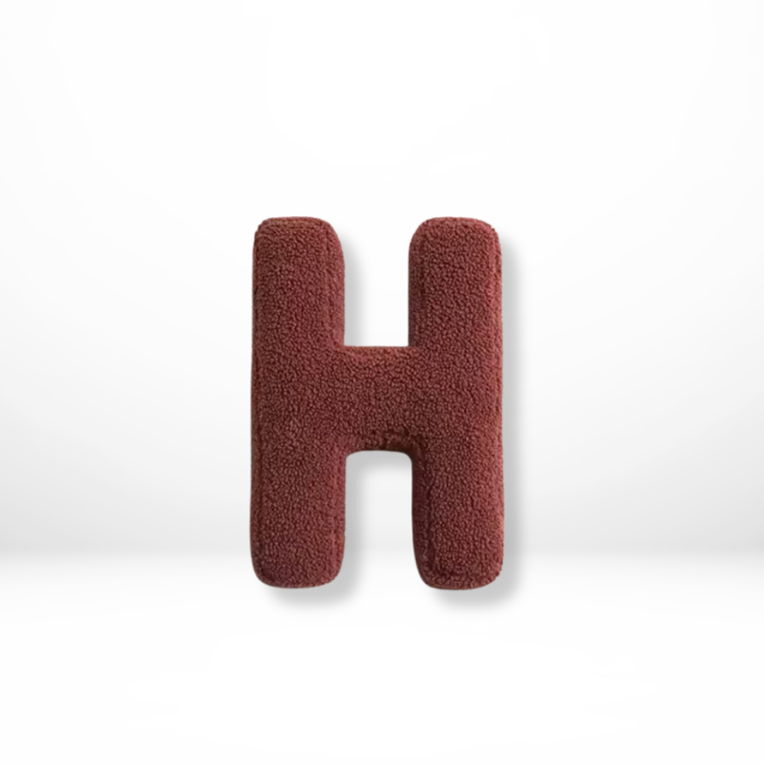 Velvet Alphabet Throw Pillow – Decorative Cushion for Couch or Bed, Personalized Home Decor with Soft Velvet Fabric 17