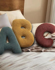 Velvet Alphabet Throw Pillow – Decorative Cushion for Couch or Bed, Personalized Home Decor with Soft Velvet Fabric 1