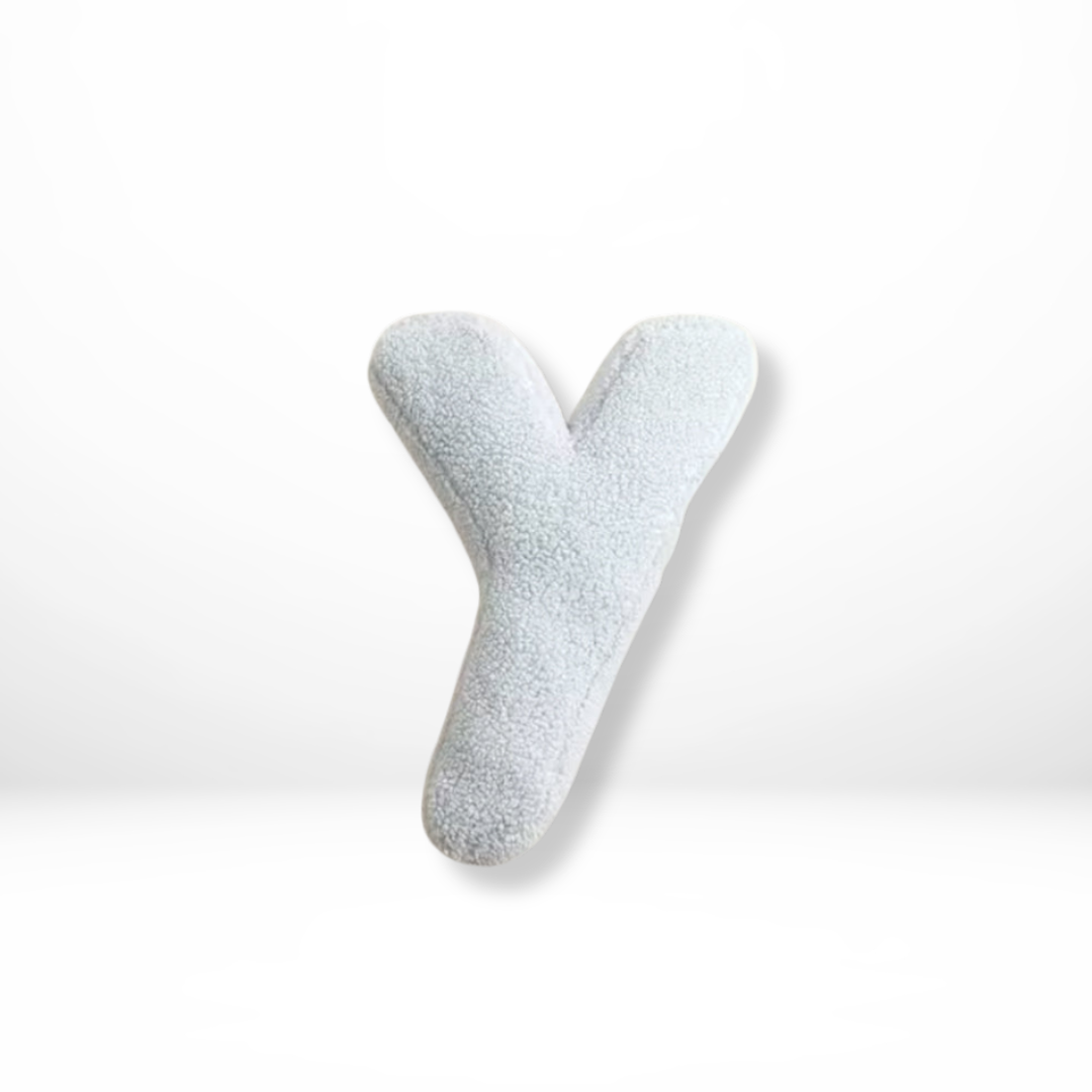 Velvet Alphabet Throw Pillow – Decorative Cushion for Couch or Bed, Personalized Home Decor with Soft Velvet Fabric 25