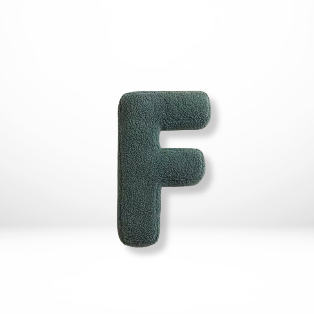 Velvet Alphabet Throw Pillow – Decorative Cushion for Couch or Bed, Personalized Home Decor with Soft Velvet Fabric 26