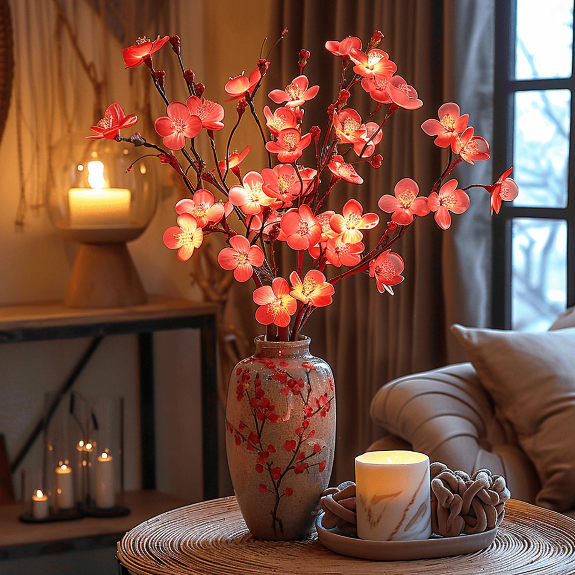 Flower mood light