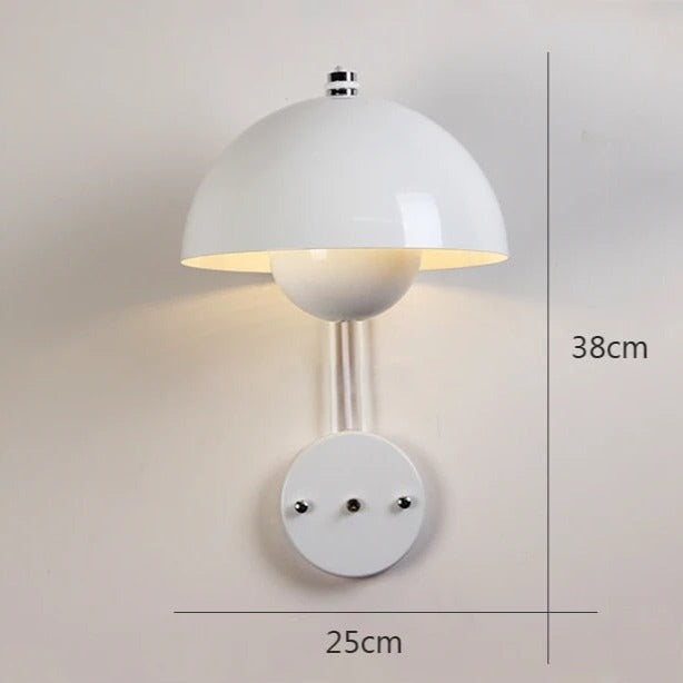 Mushroom wall lamp