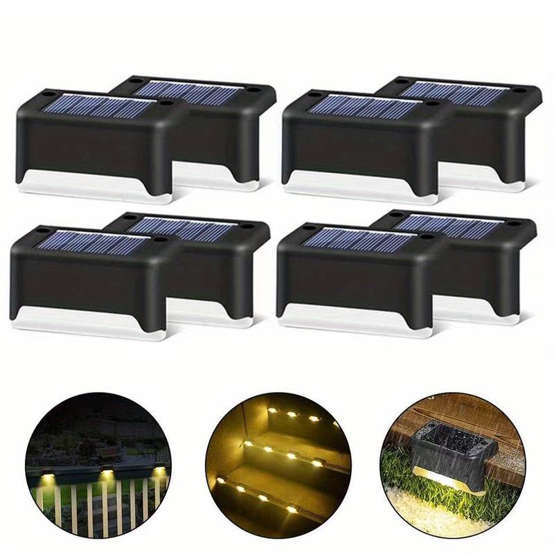 Wireless solar-powered LED wall lights