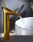 Antique Waterfall Bathroom Sink Faucet