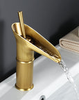 Antique Waterfall Bathroom Sink Faucet