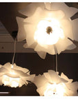 Modern Design Pendant Light Flower White Metal