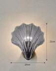 Shell-shaped Glass Wall Lamp