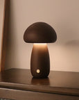 Wooden Mushroom LED Night Light with Touch Switch