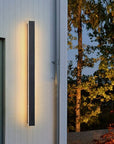 Edge Modern Design LED Wall Lights Black Metal for Garden and Hallway