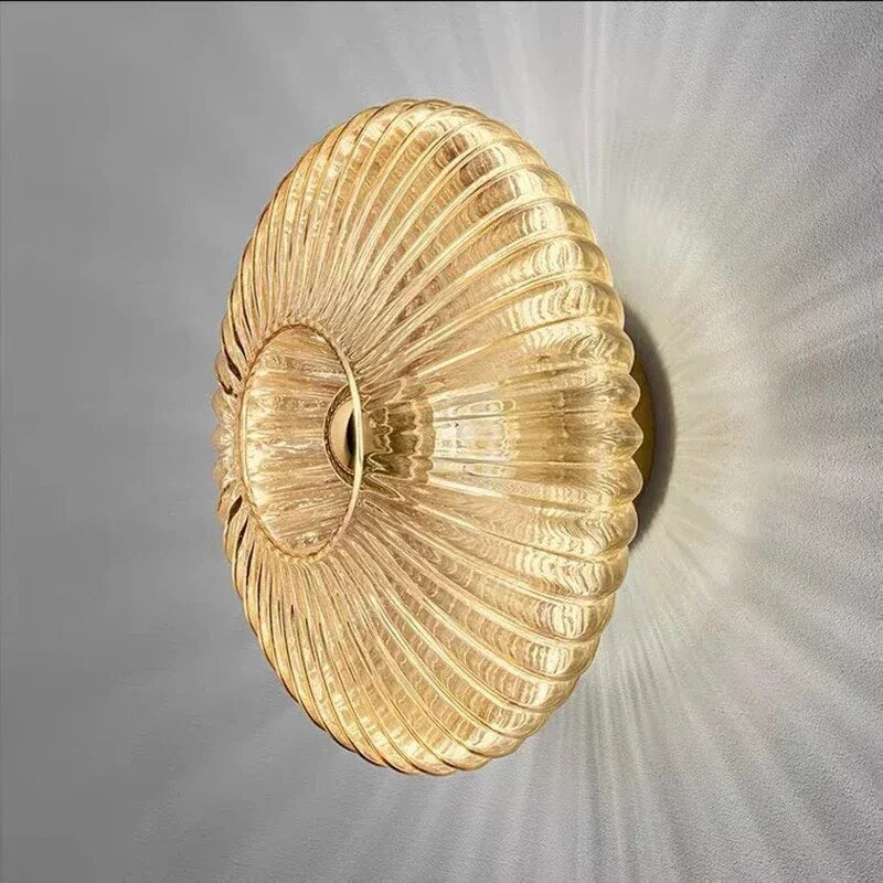 Glas Wavy Light Wall Lamp