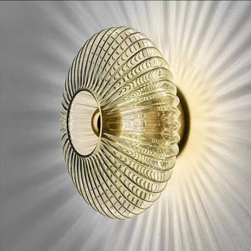 Glas Wavy Light Wall Lamp