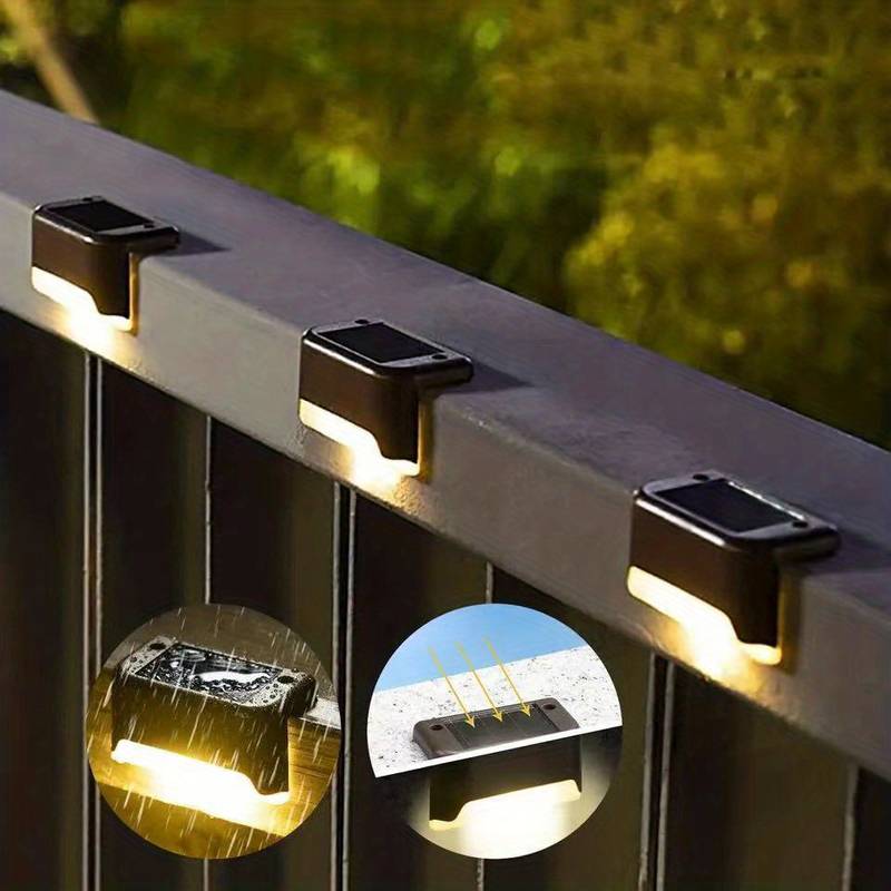 Wireless solar-powered LED wall lights