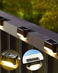 Wireless solar-powered LED wall lights