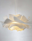 Modern Design Pendant Light Flower White Metal