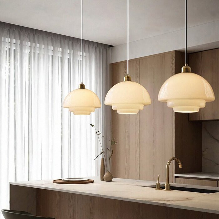 White Glass Pendant Lamp