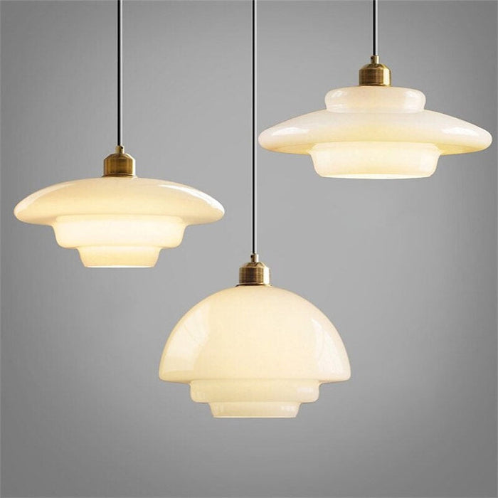 Ivory Glass Pendant Lamp