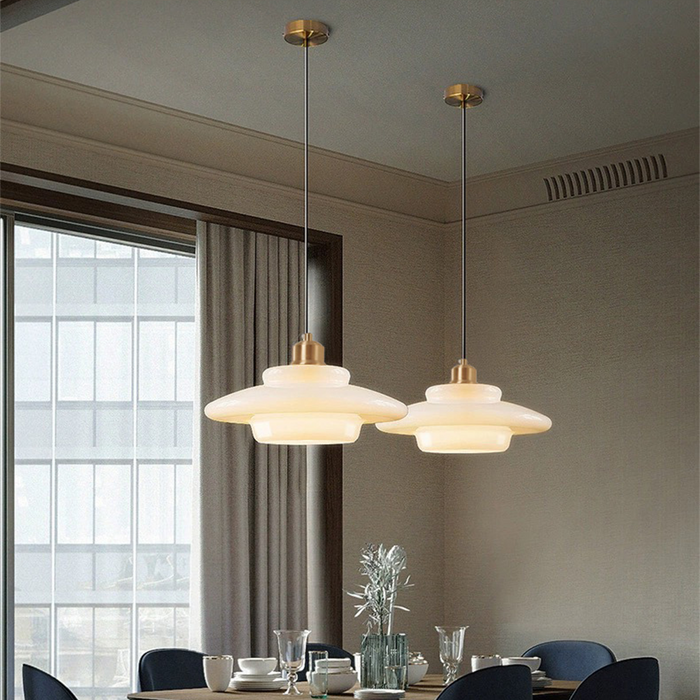 Ivory Glass Pendant Lamp