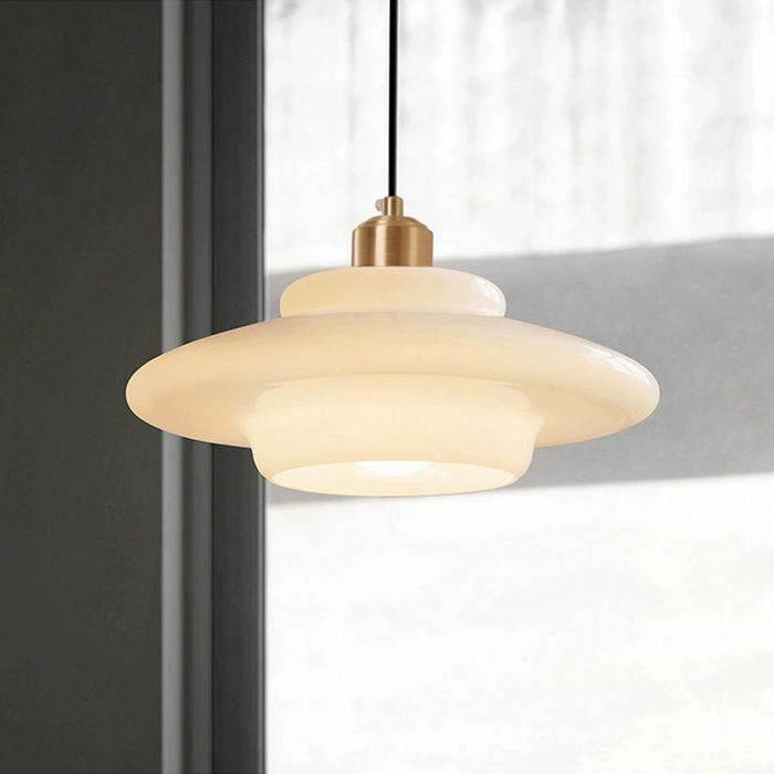 Ivory Glass Pendant Lamp