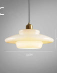 Ivory Glass Pendant Lamp