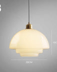 Ivory Glass Pendant Lamp