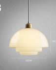 White Glass Pendant Lamp