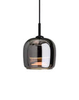 Nordic black glass pendant light