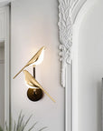 Scandinavian LED bird wall lamp