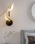 Scandinavian LED bird wall lamp